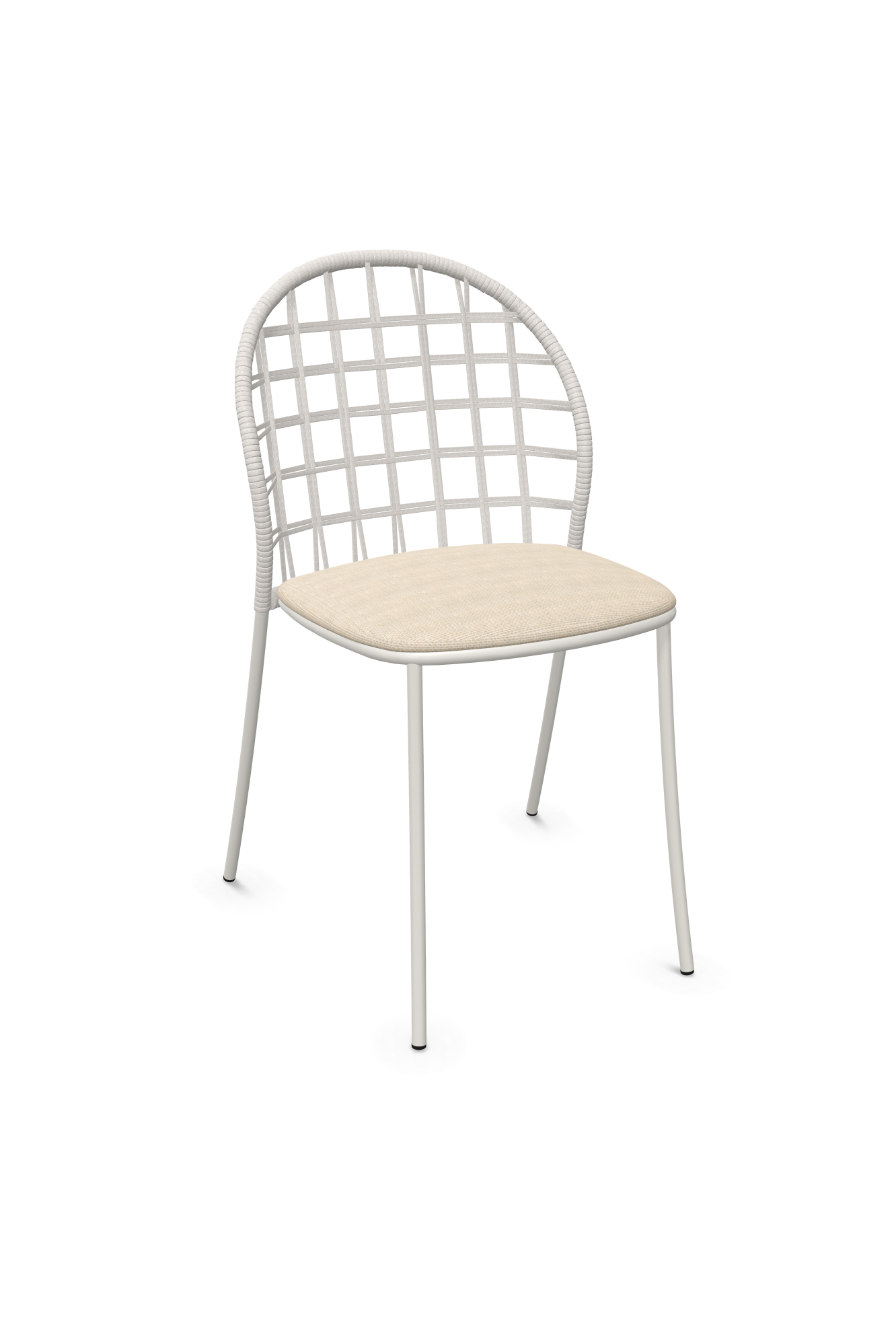 expormim I Petale Stuhl mit Seil im Gittermuster, 2er Set