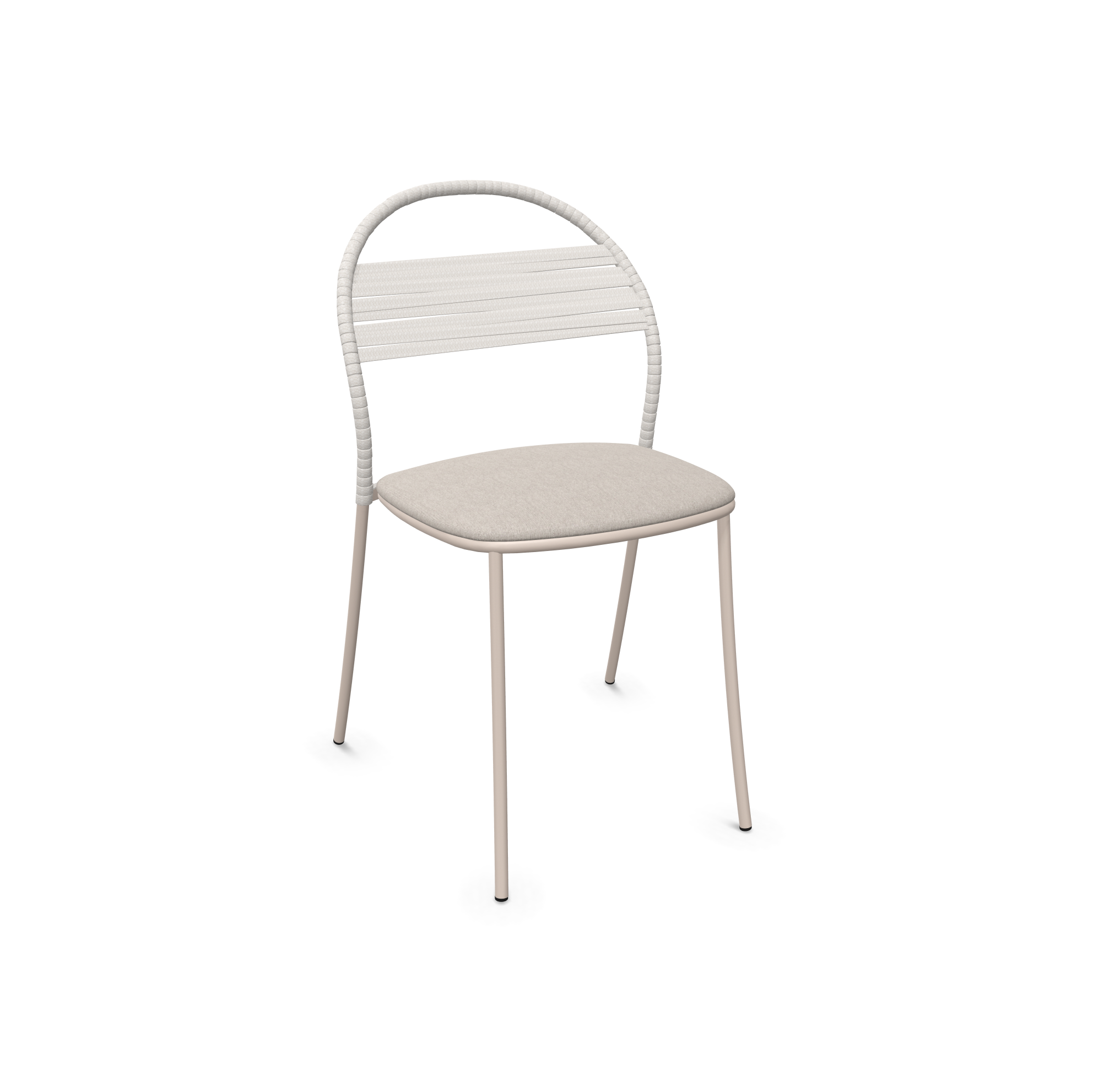 expormim I Petale Stuhl mit Seil im horizontalen Muster, 2er Set