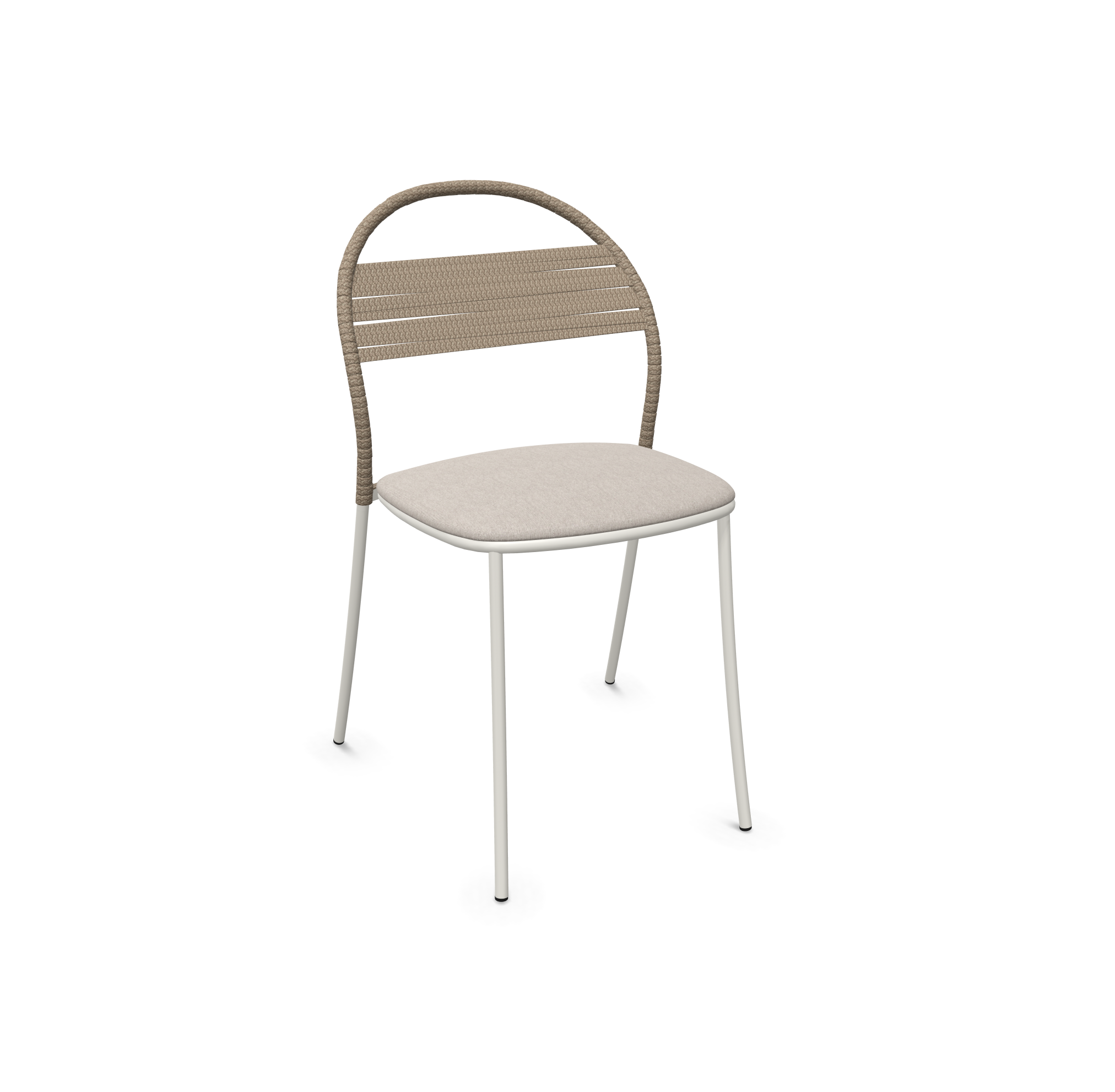 expormim I Petale Stuhl mit Seil im horizontalen Muster, 2er Set