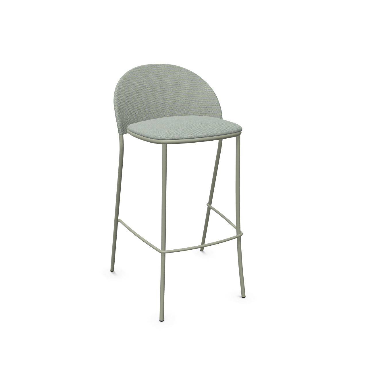 expormim I Petale niedriger gepolsterter Barstuhl, 2er Set