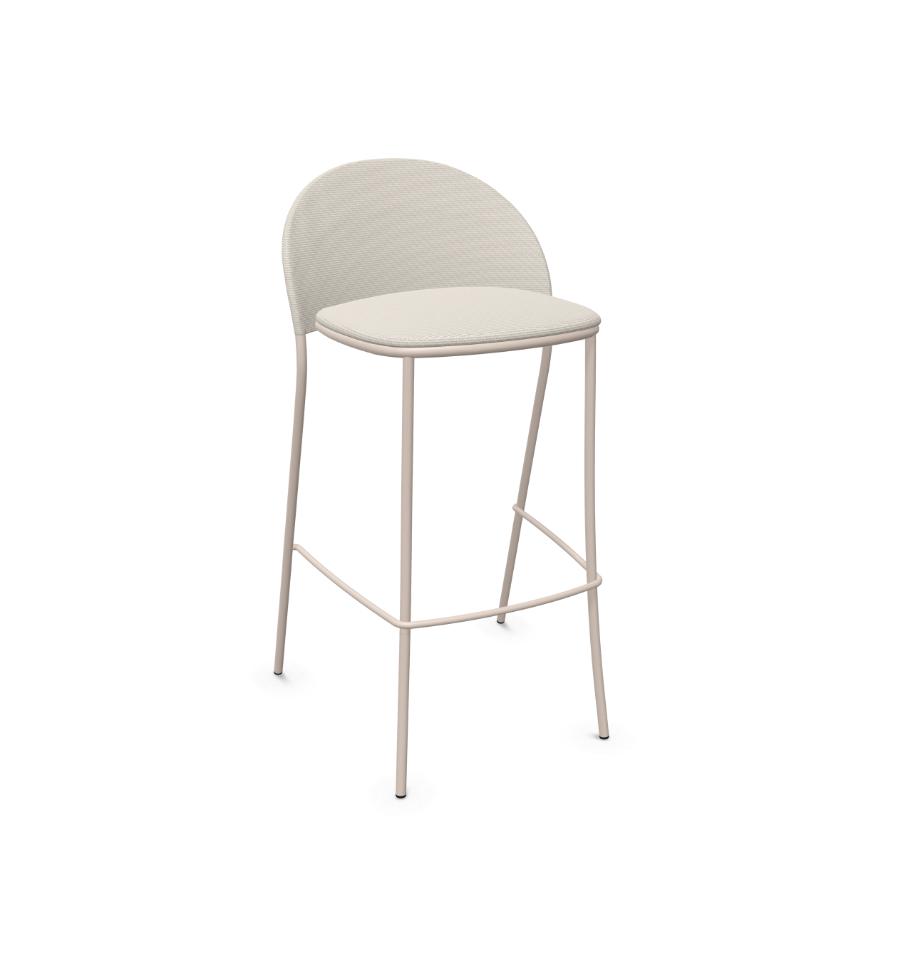 expormim I Petale niedriger gepolsterter Barstuhl, 2er Set