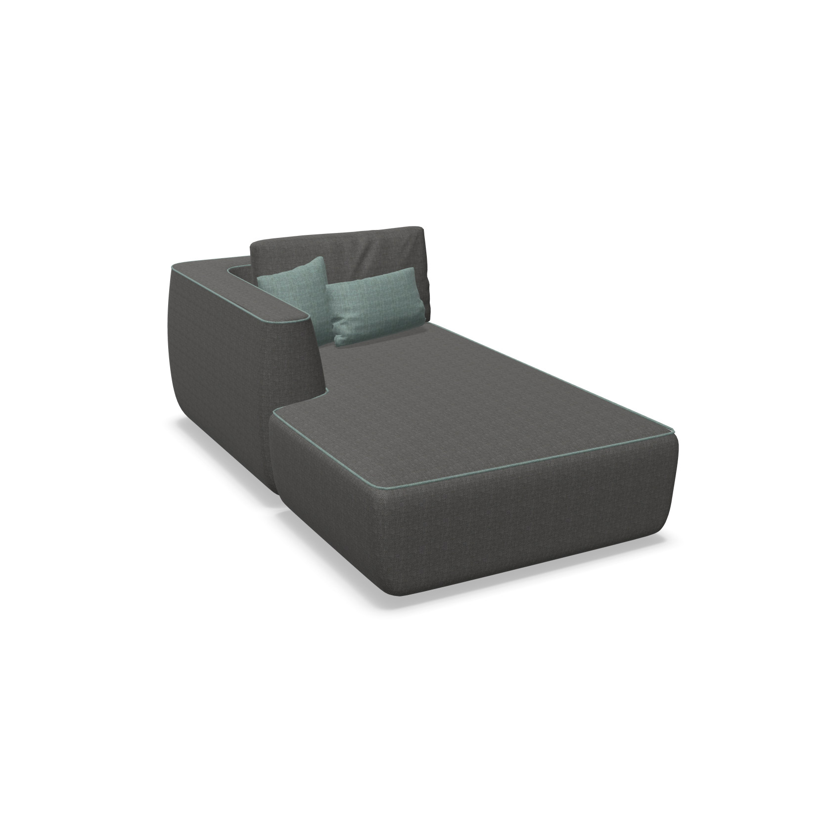 expormim I Plump Chaiselongue mit Armlehne links