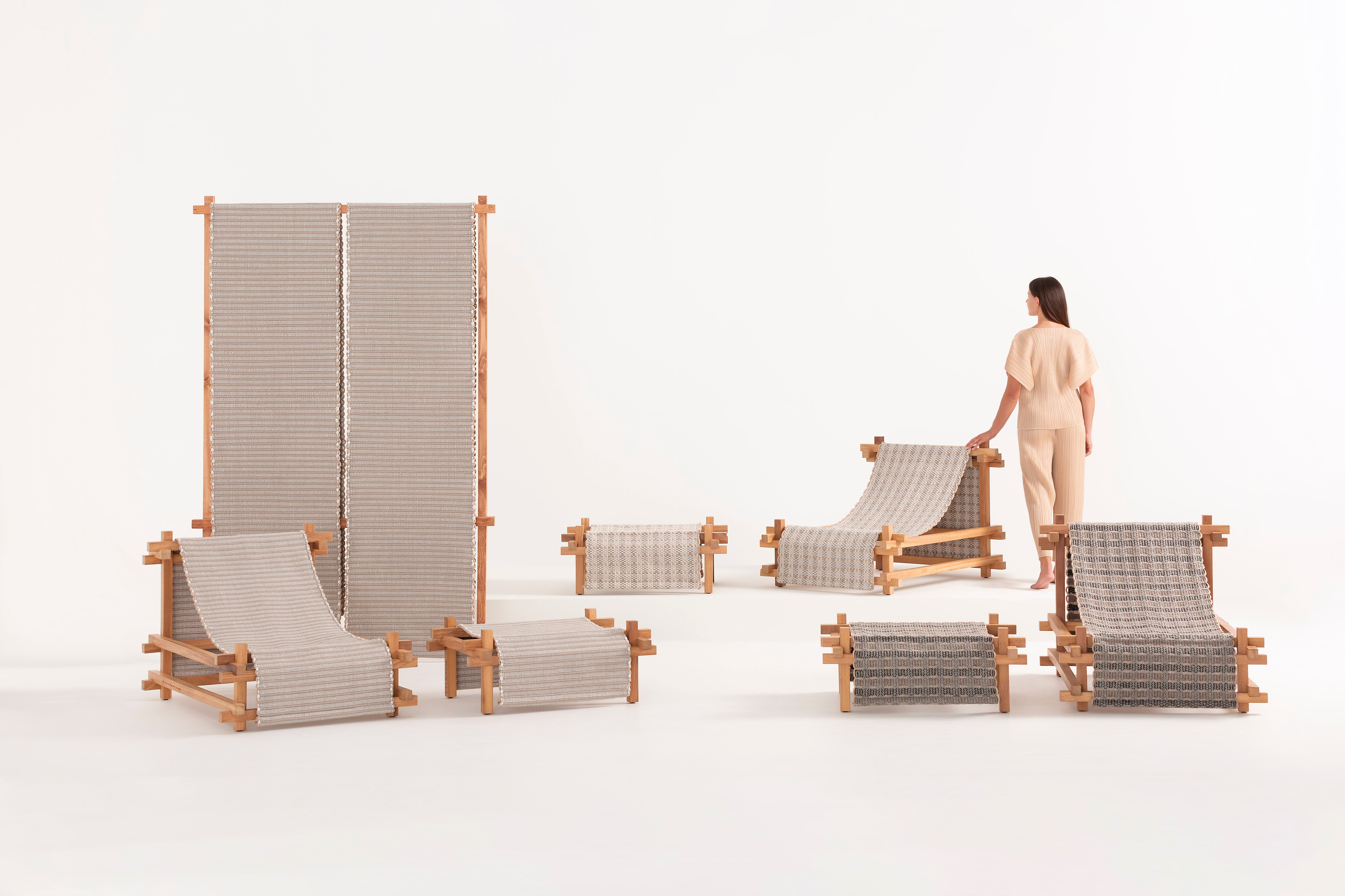 Gandia Blasco I Hos Loungestuhl mit Hocker