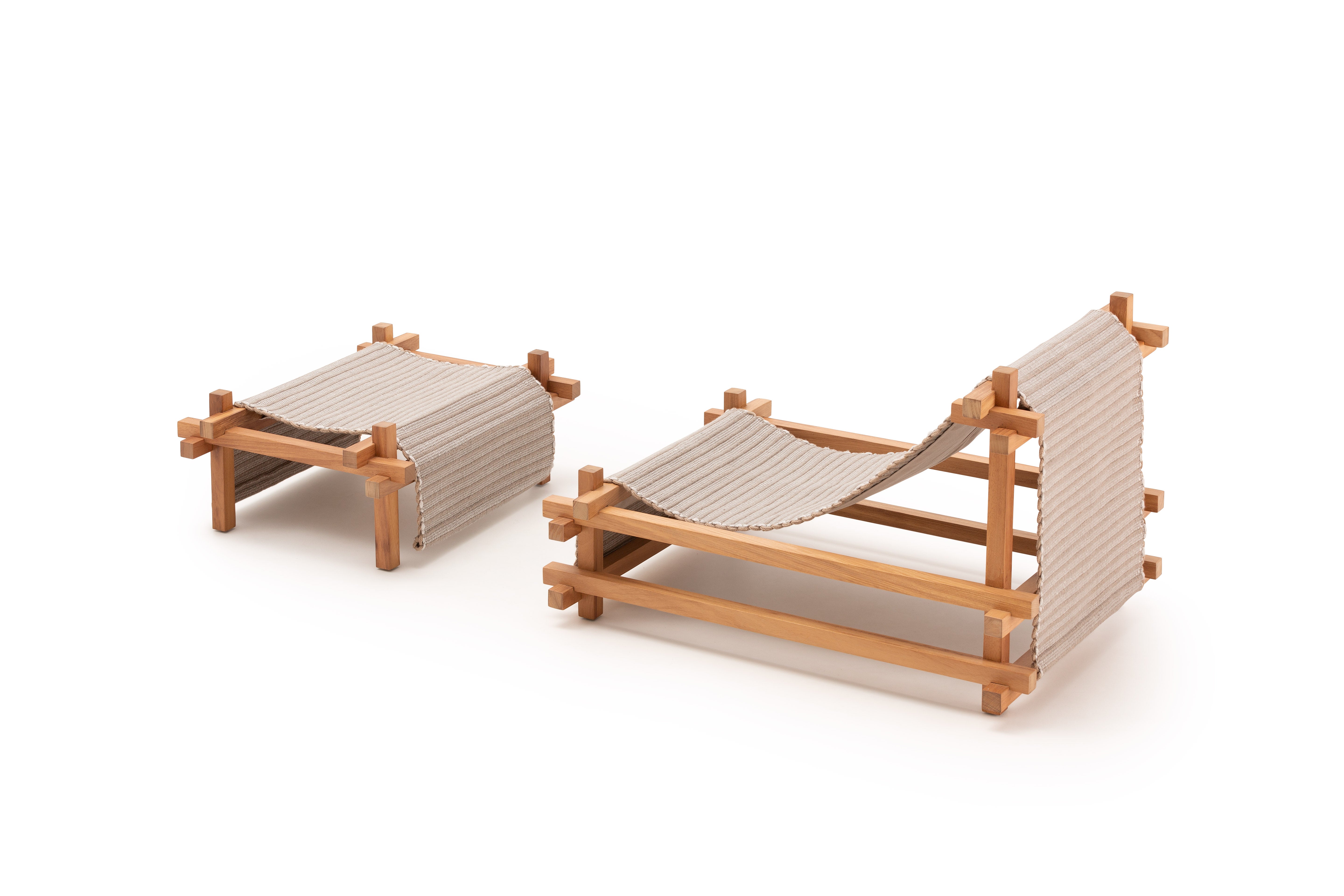 Gandia Blasco I Hos Loungestuhl mit Hocker