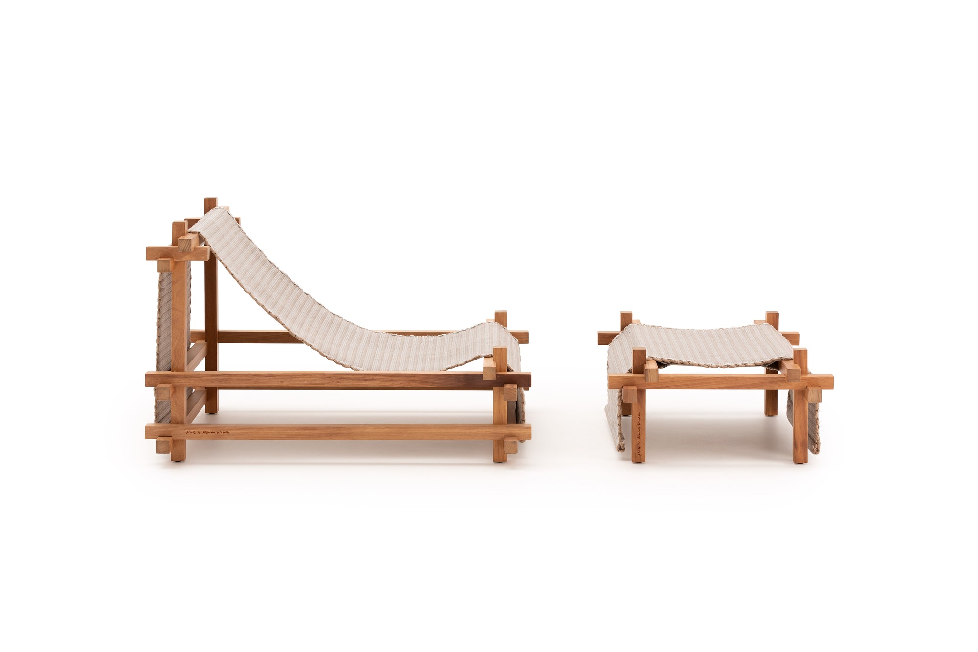 Gandia Blasco I Hos Loungestuhl mit Hocker