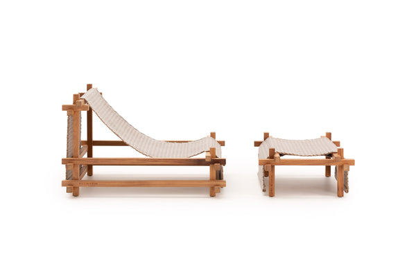 Gandia Blasco I Hos Loungestuhl mit Hocker