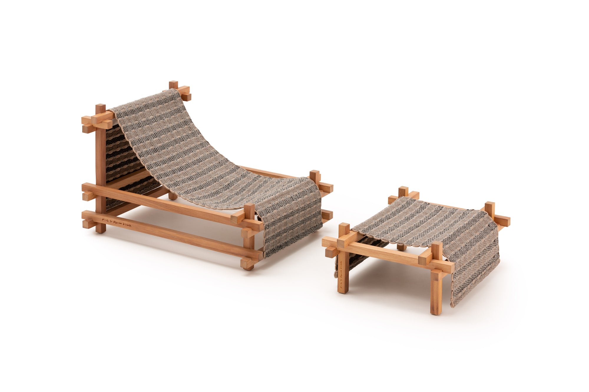 Gandia Blasco I Hos Loungestuhl mit Hocker