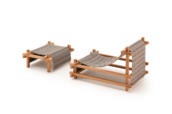 Gandia Blasco I Hos Loungestuhl mit Hocker