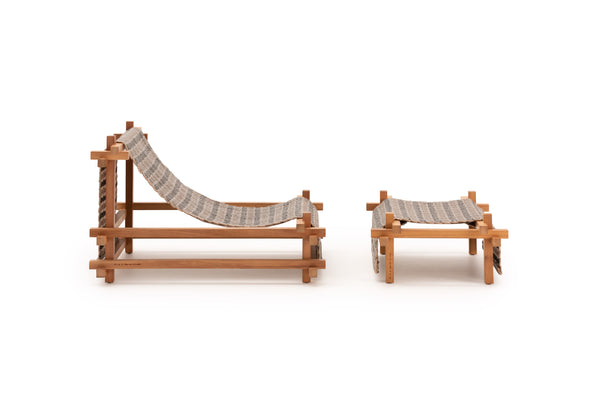 Gandia Blasco I Hos Loungestuhl mit Hocker