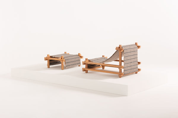 Gandia Blasco I Hos Loungestuhl mit Hocker