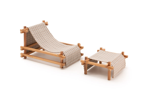 Gandia Blasco I Hos Loungestuhl mit Hocker