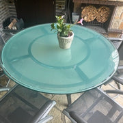 Unopiù Glasplatte Ø 130 cm – rund, für Swing und Indobrittan Tischgestell, Sicherheitsglas