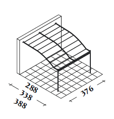 Unopiu I Provence Replacement tarpaulin for attached pergola
