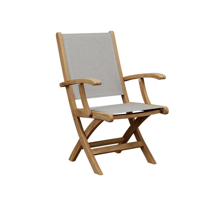 Traditional Teak Kate klappbarer Stuhl mit Armlehnen