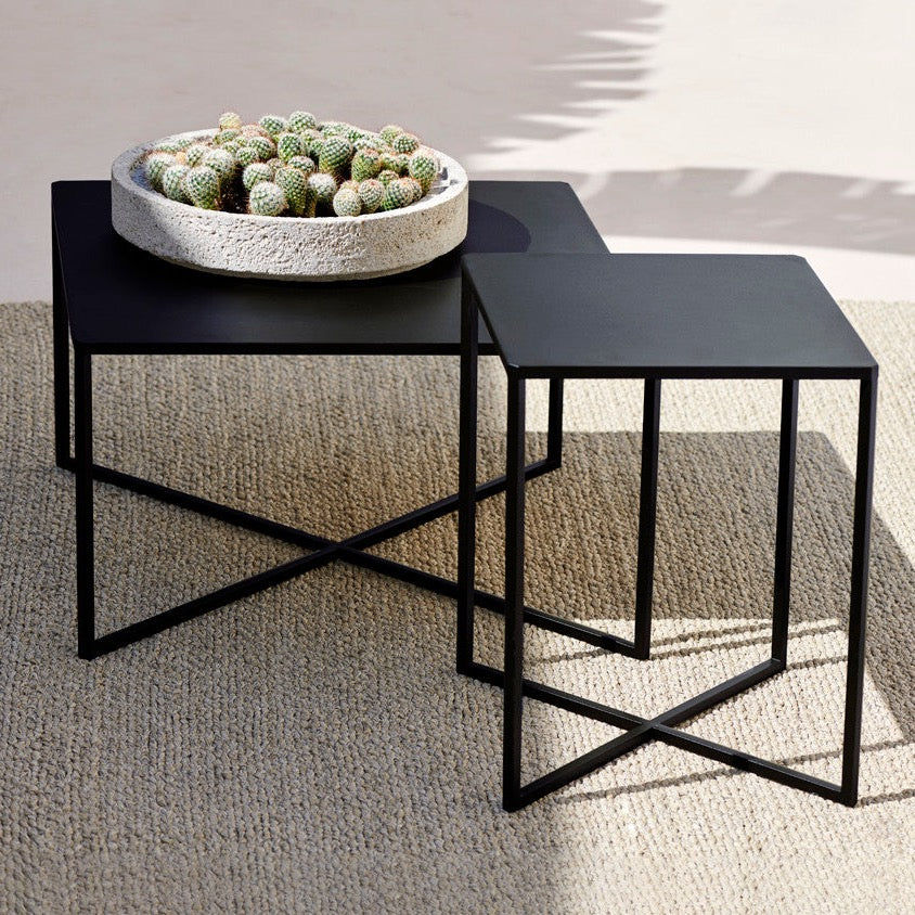 Tribù NATAL ALU eckiger Beistelltisch