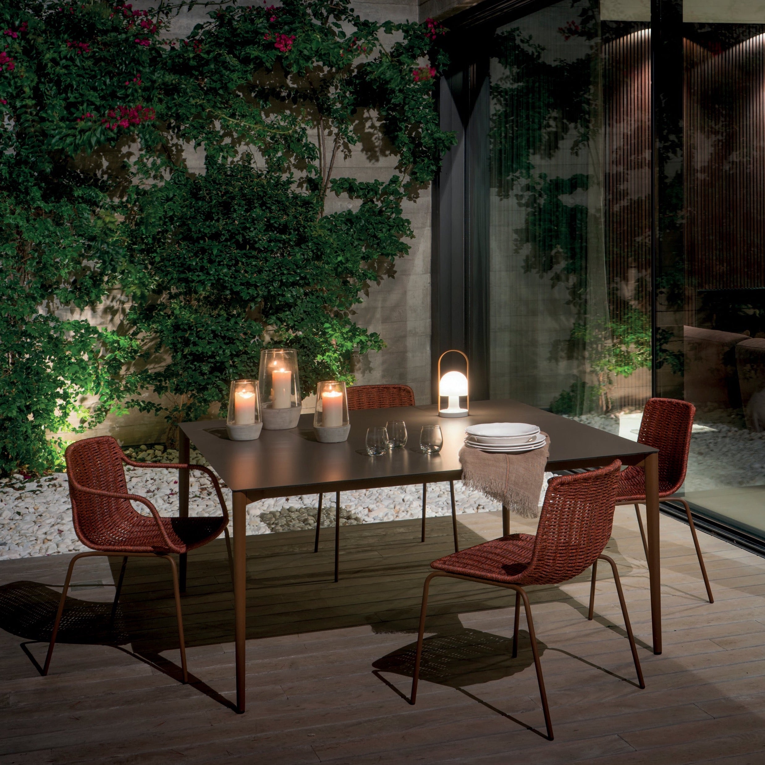 expormim I Nude dining table 150 cm, square