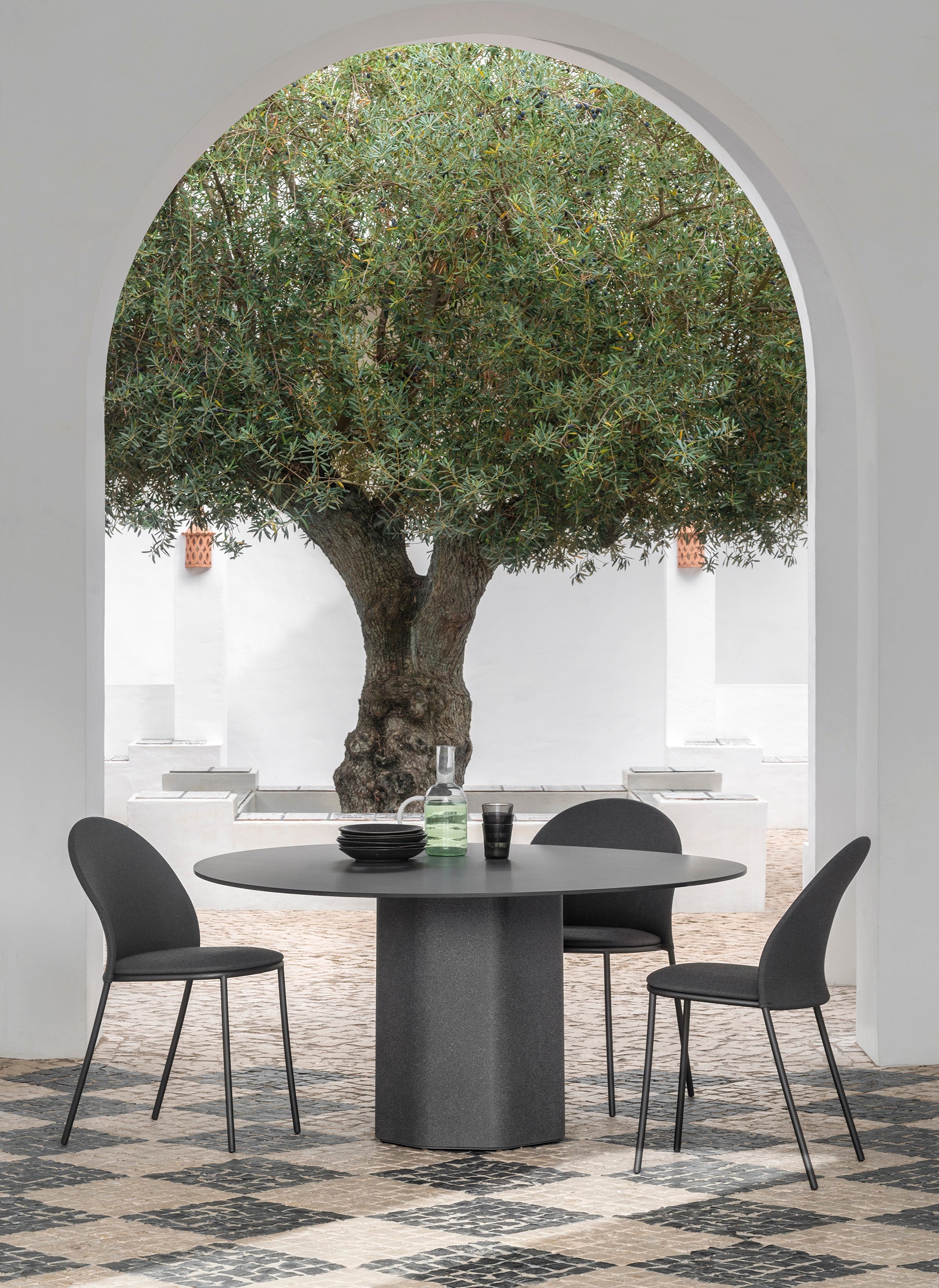 expormim I Petale gepolsterter Stuhl, 2er Set