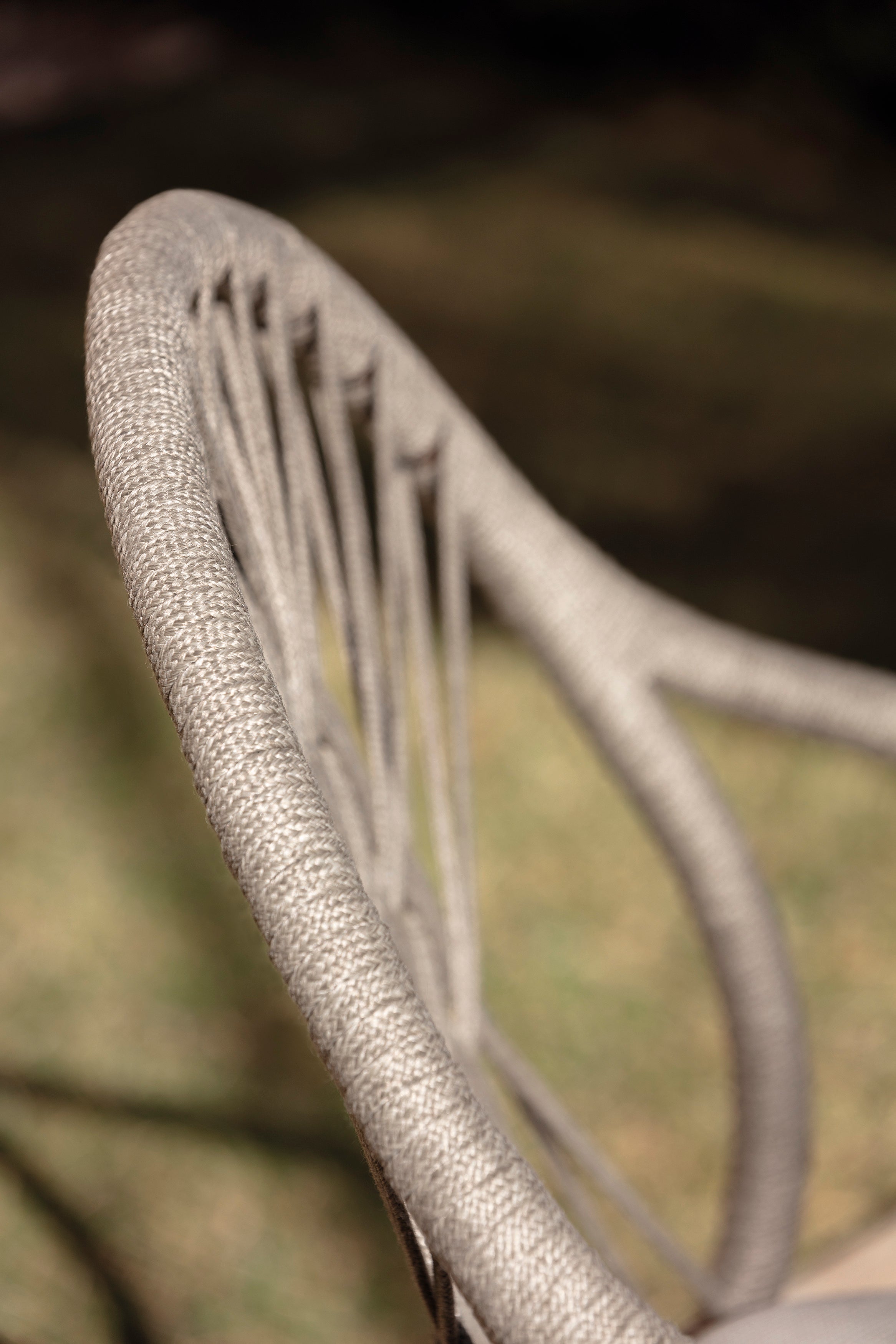 expormim I Petale Armlehnenstuhl mit Seil im Rautenmuster, 2er Set