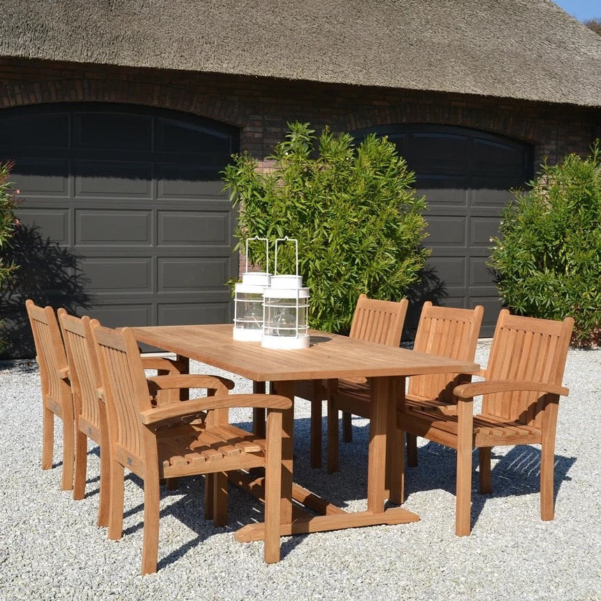 Traditional Teak I Soraya Esstisch 200 cm, rechteckig