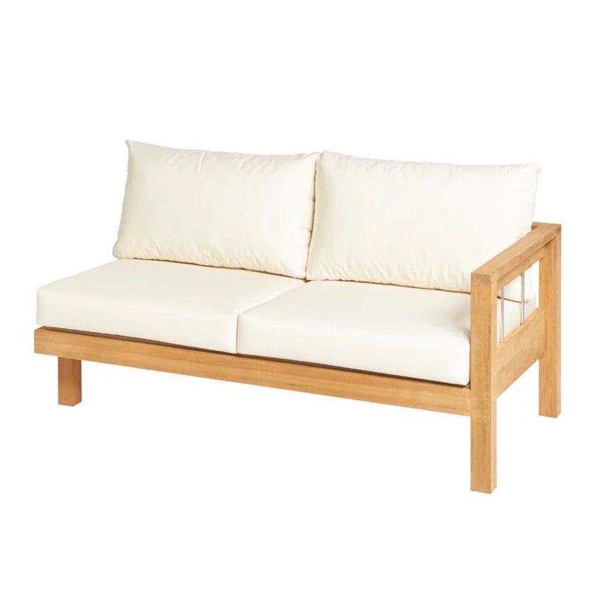 Traditional Teak I Maxima Lounge 2-Sitzer mit Armlehne links