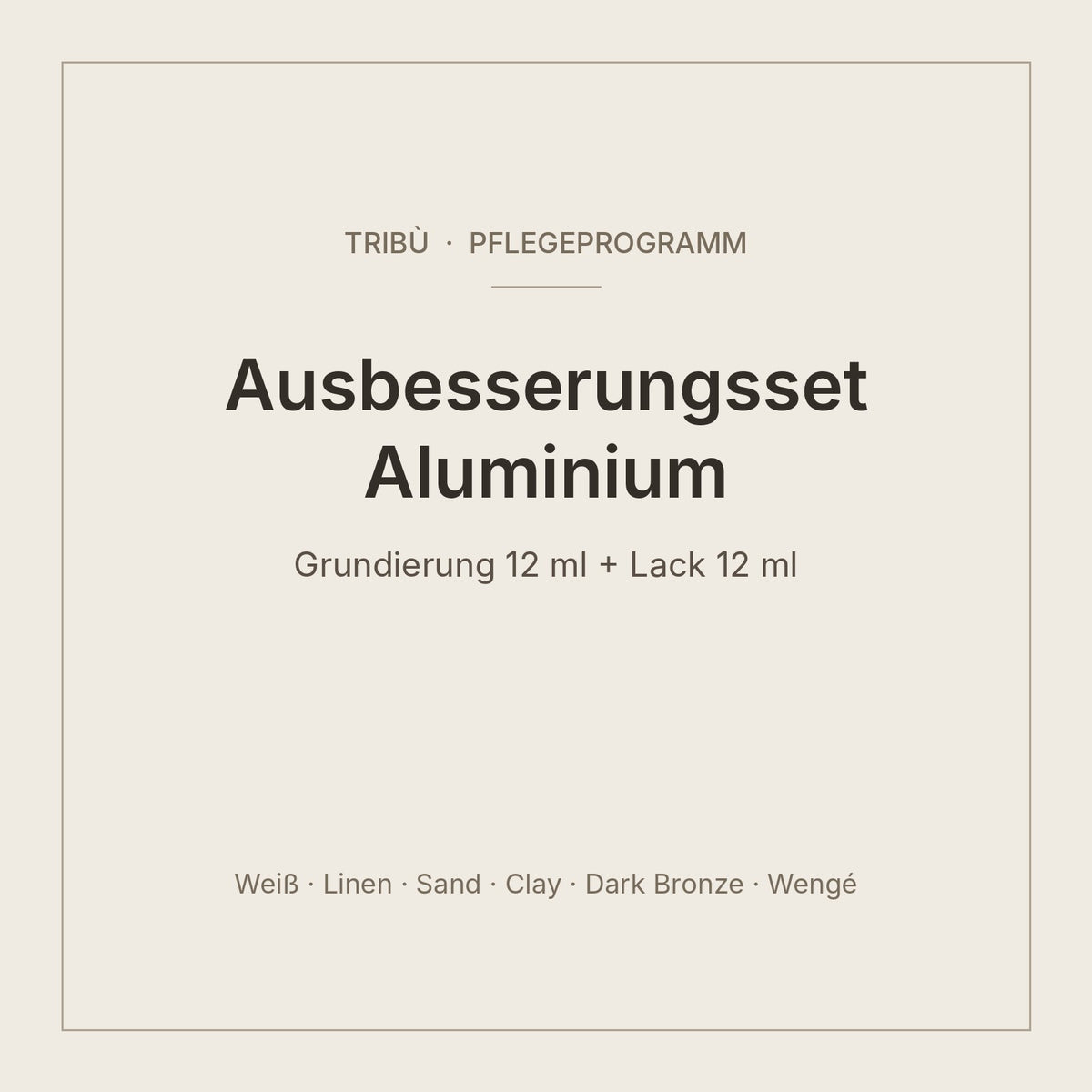 Tribù Ausbesserungsset Aluminium