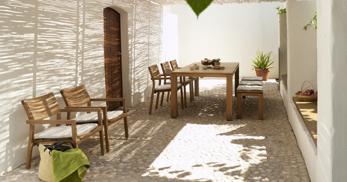 Tribu I Kos dining table made of teak wood, 224 cm, rectangular