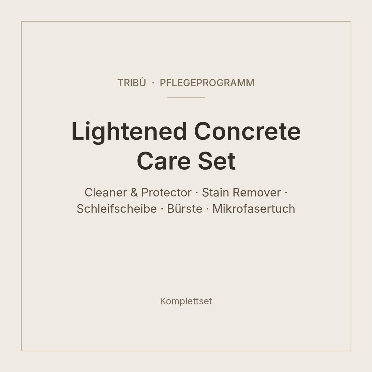 Tribù Pflege Lightened Concrete Care Set