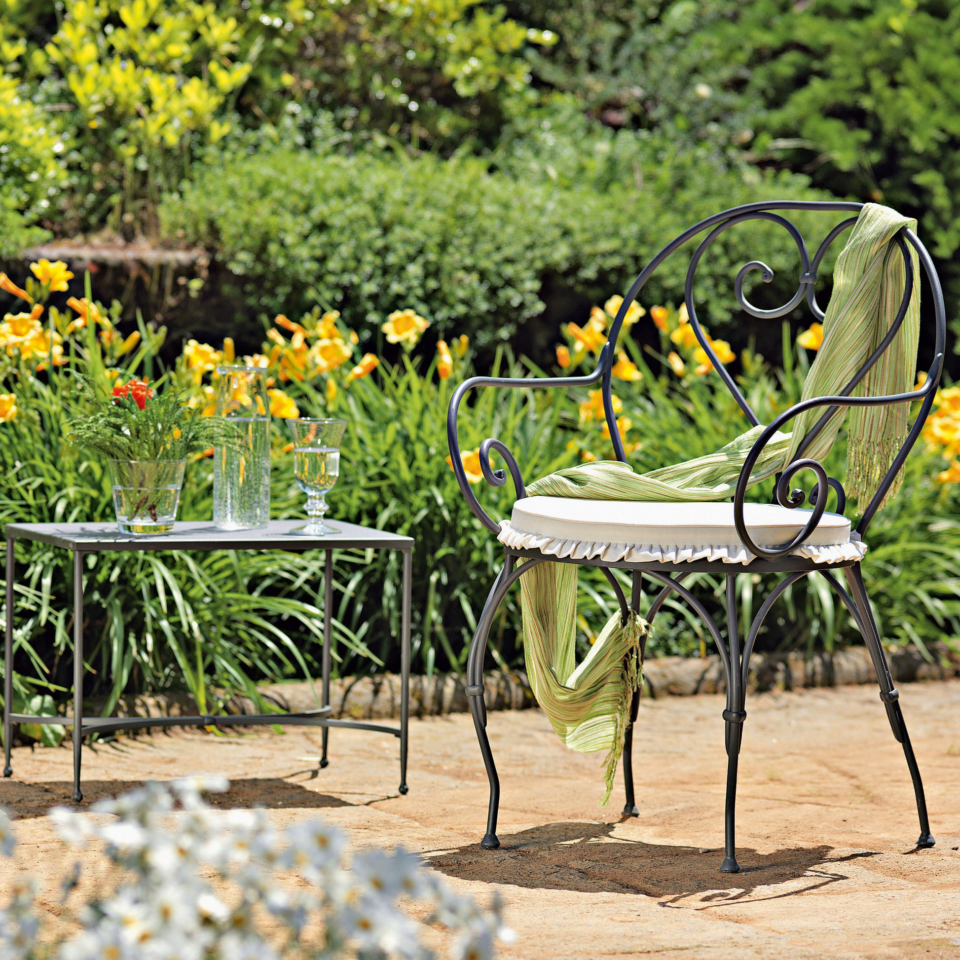 Unopiù Aurora Design Gartenstuhl Metall für Terrasse und Garten