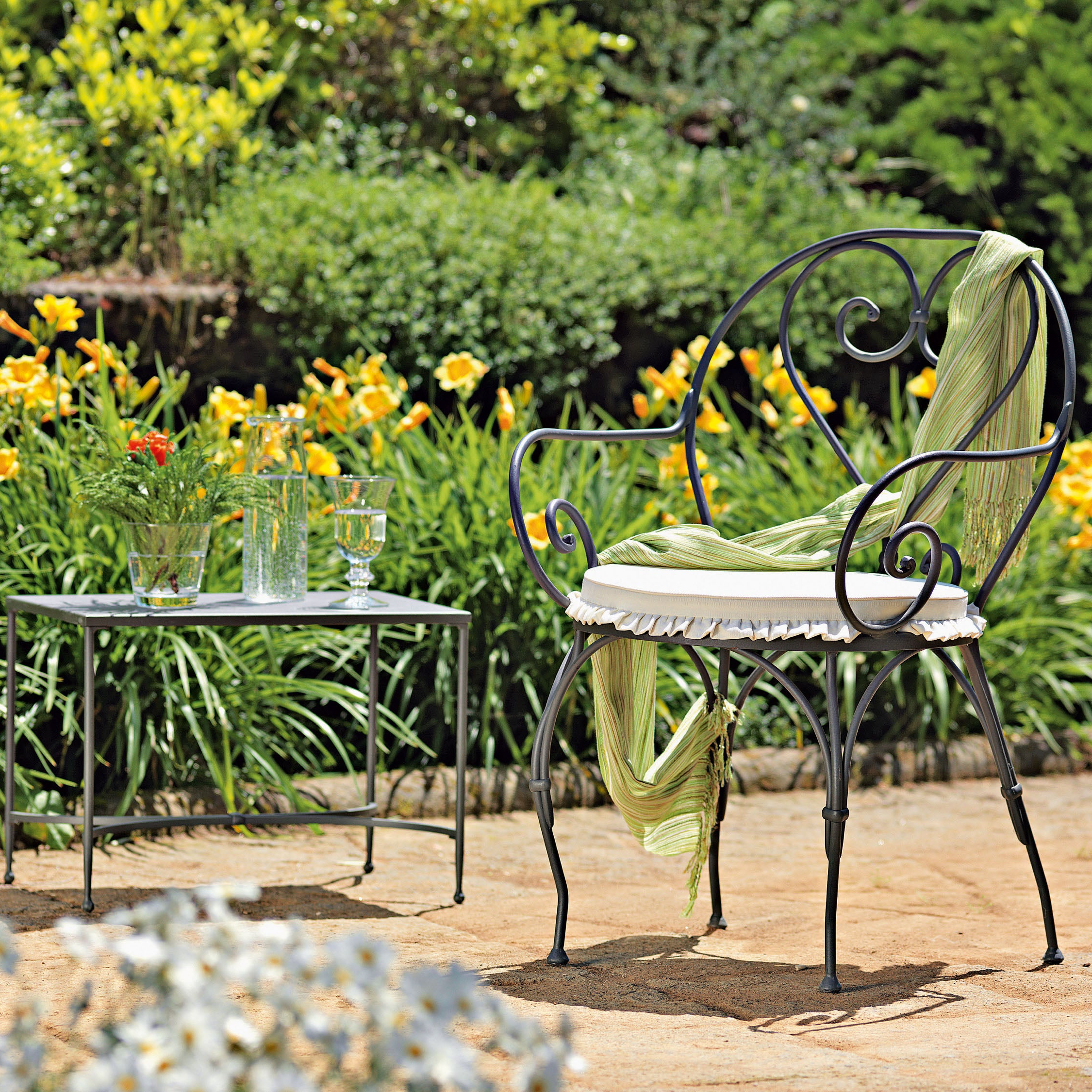 Unopiù Aurora Design Gartenstuhl Metall für Terrasse und Garten