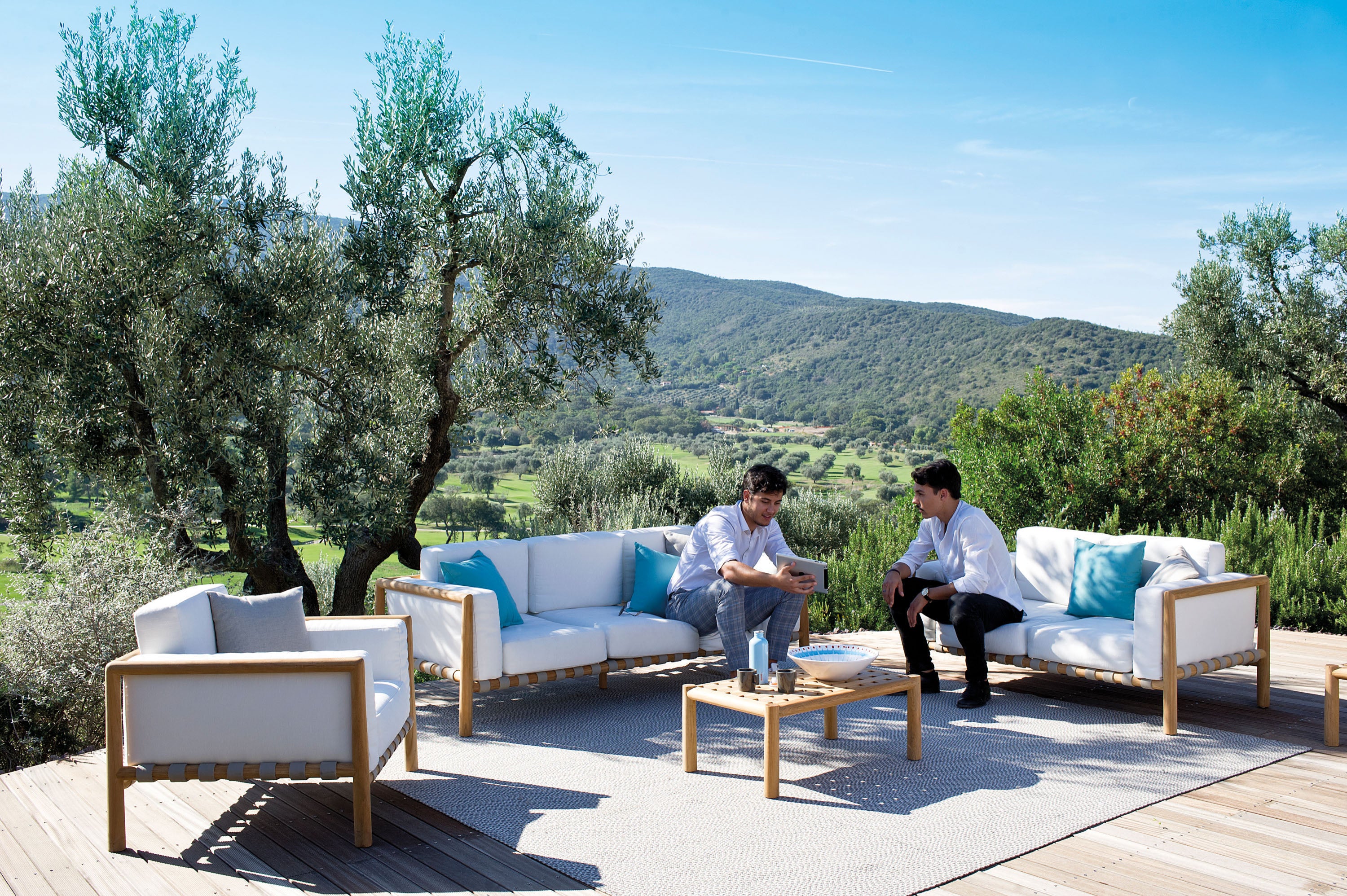 Unopiu I Pevero Couchtisch 80 cm, rechteckig