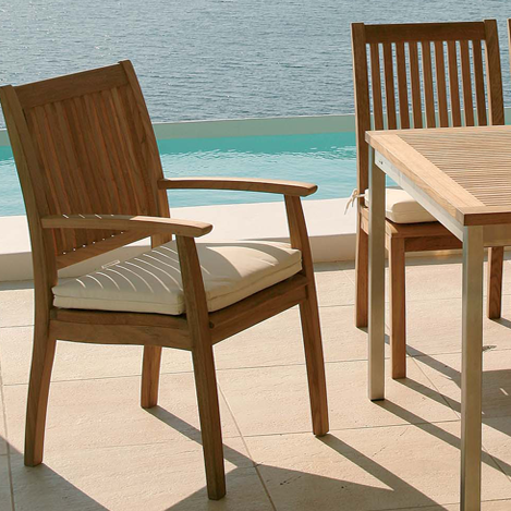 Barlow Tyrie Monaco Dining Armchair Armlehnstuhl Teak