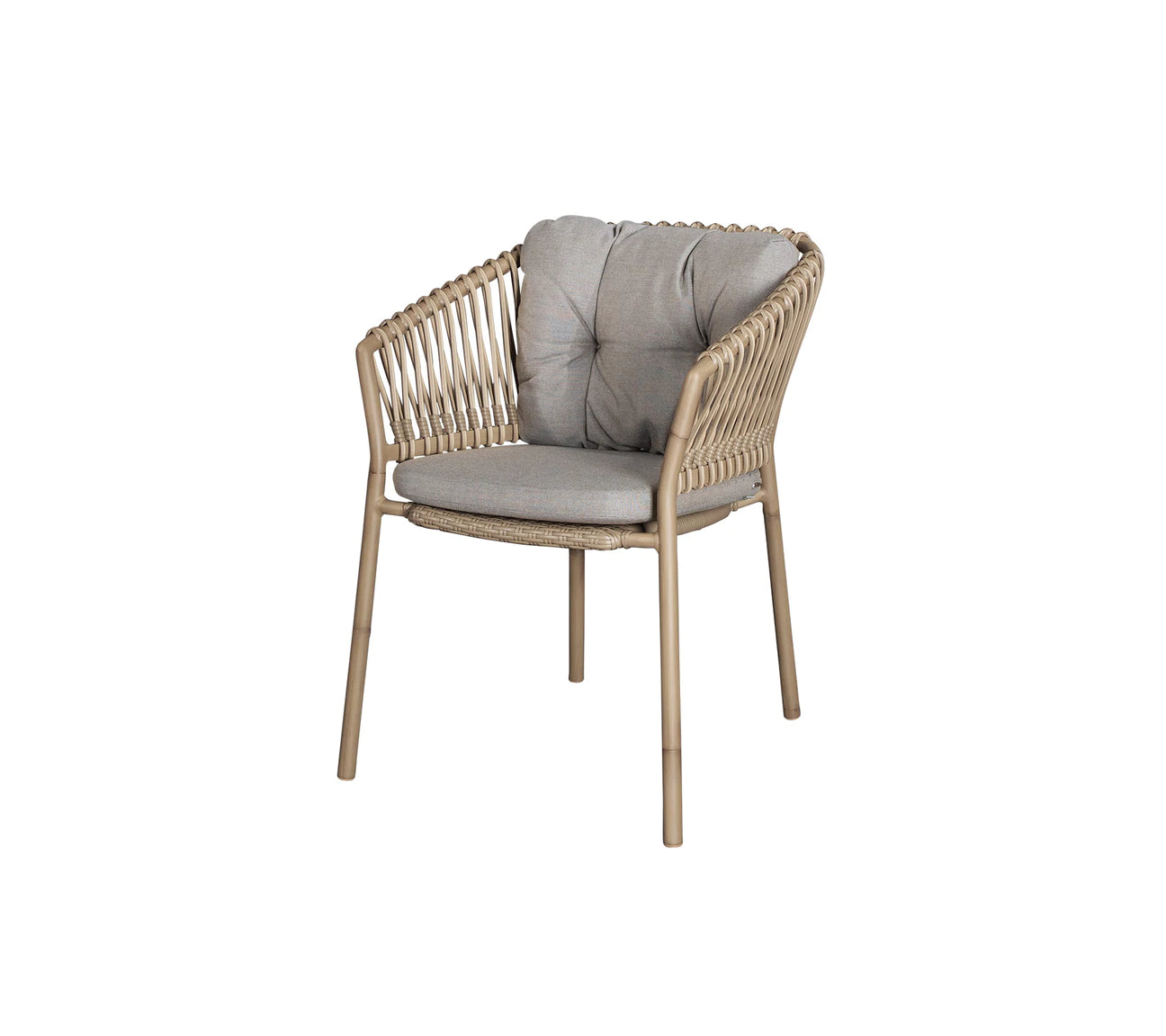 Cane-Line Ocean Stuhl Stapelbar Natural Weave, taupe