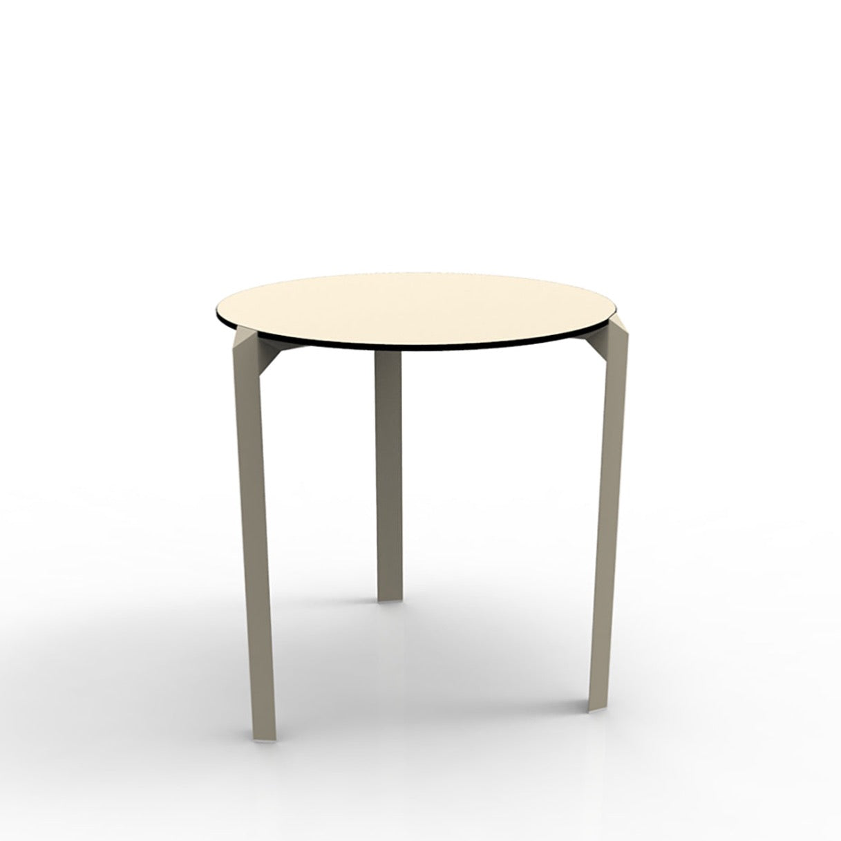 Vondom I Quartz dreibeiniger Esstisch 69 cm, rund, 2er Set