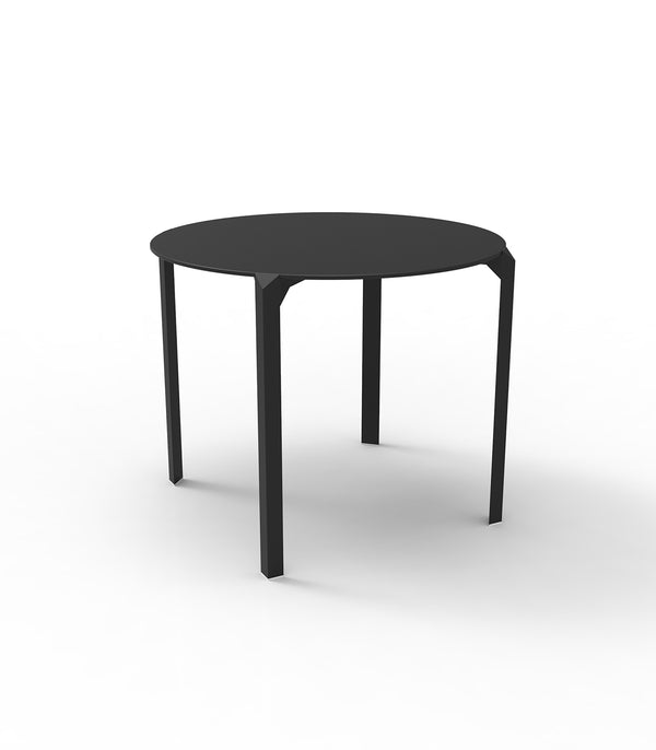 Set of 2 Vondom QUARTZ dining tables, round, four-legged 79cm