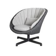 Cane-Line Peacock Loungesessel Drehbar hellgrau