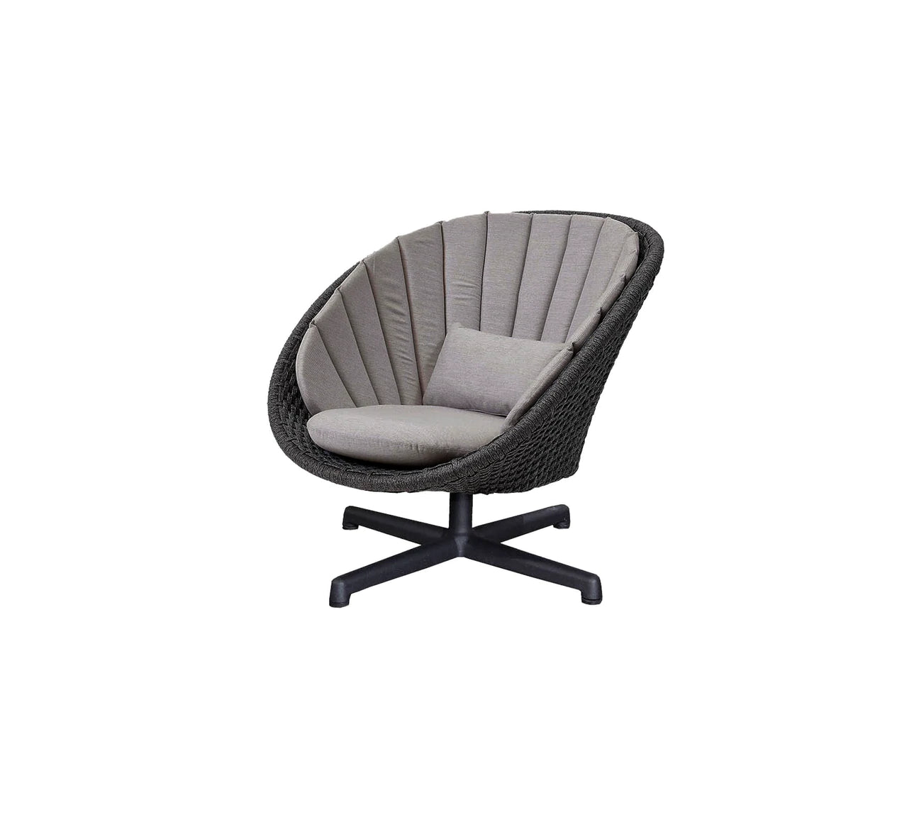 Cane-Line Peacock Loungesessel Drehbar taupe