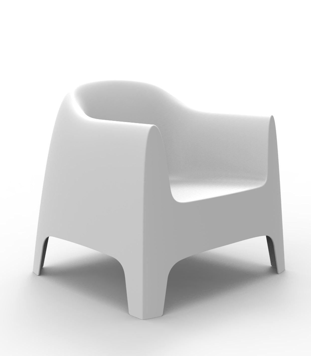 Set of 4 Vondom SOLID lounge chairs