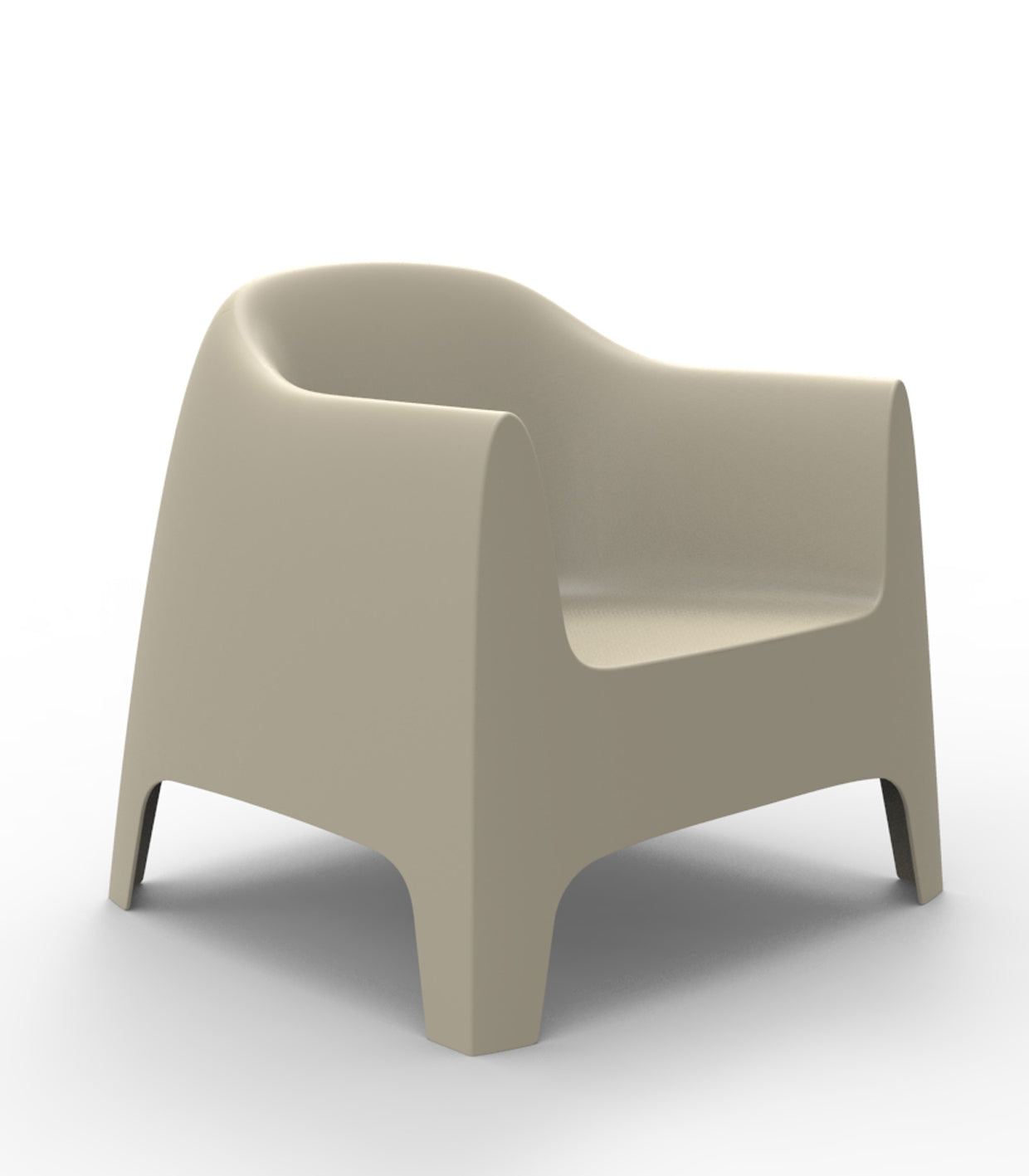 Set of 4 Vondom SOLID lounge chairs