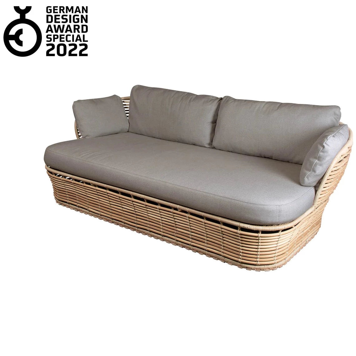 Cane-Line Basket 2-Sitzer Sofa, Frontansicht