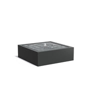 ADEZZ Wassertisch aus Aluminium mit LED und Pumpe 120x120x40cm