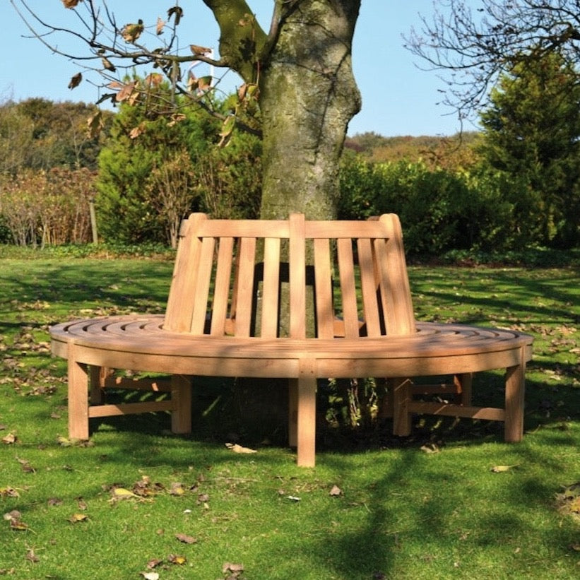 Traditional Teak I Beatrice Baumbank 210 cm, rund
