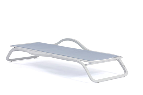 Ego Paris Sonnenliege Marumi mit Armlehne und Tablett in hellblau