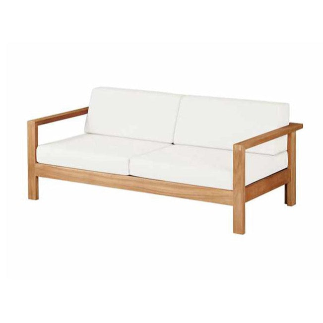Linear two-seater sofa
