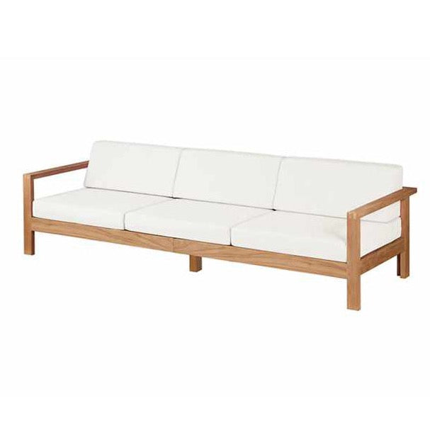 Linear three-seater sofa