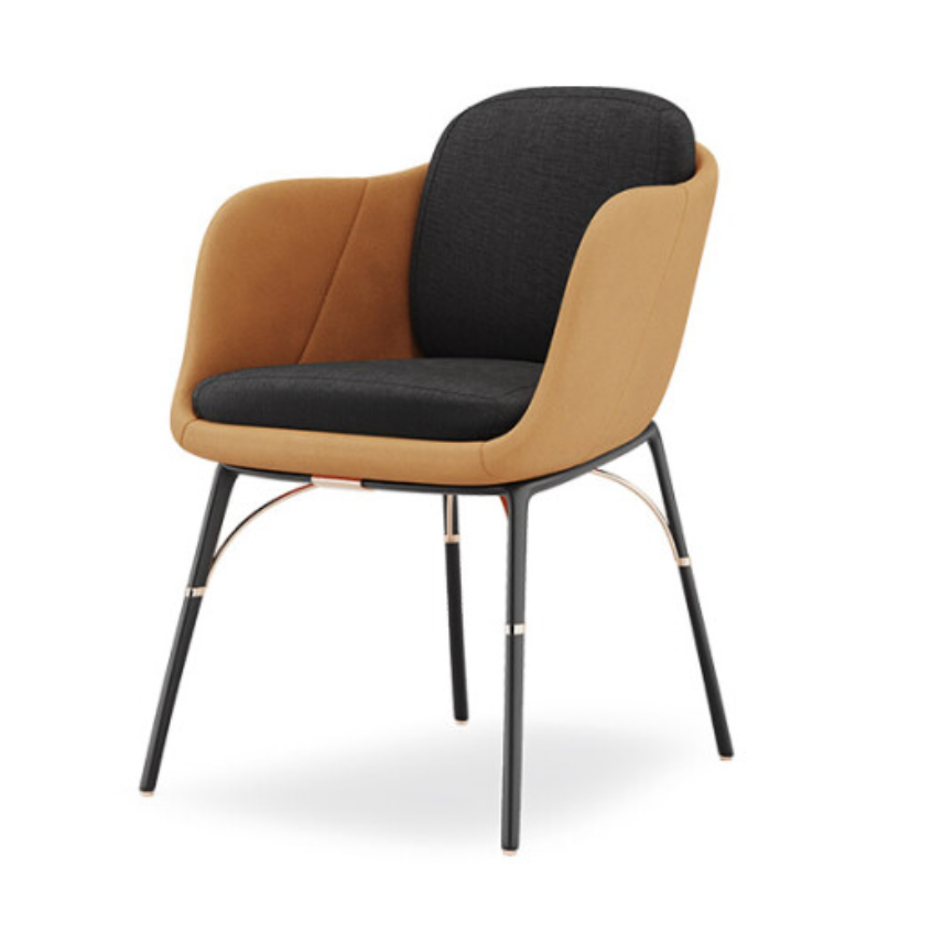 Myface I Nero Dining Armchair