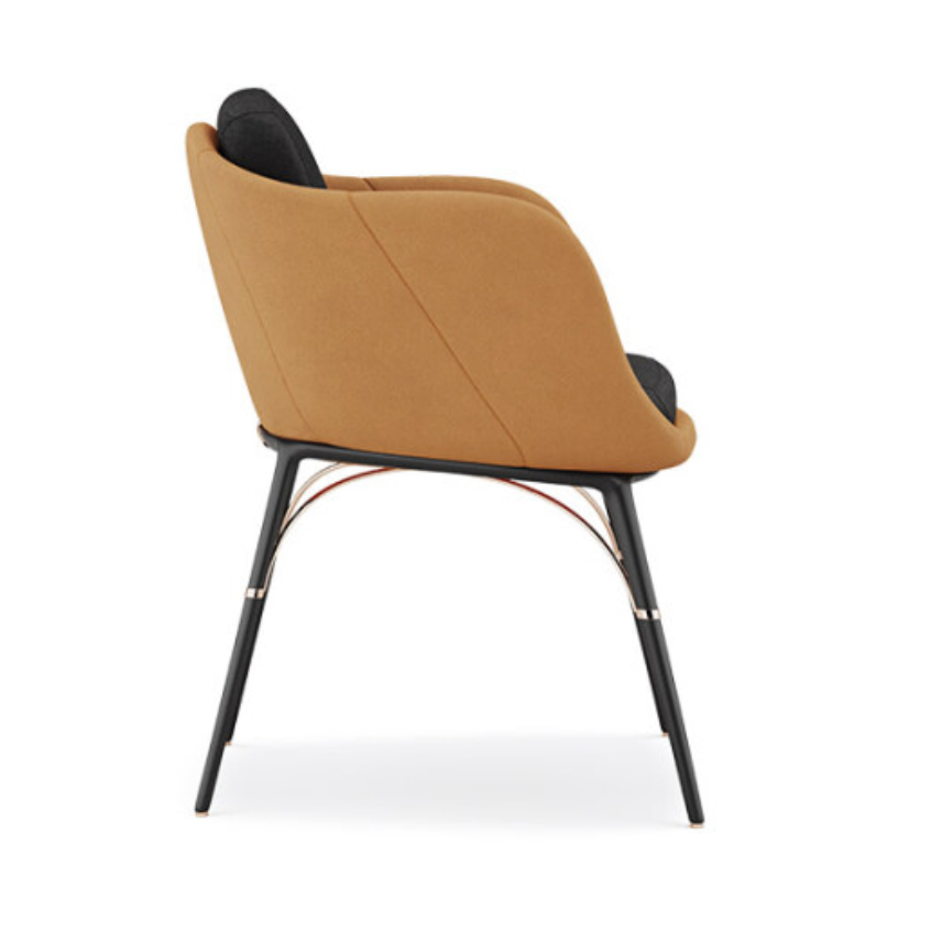Myface I Nero Dining Armchair