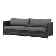 Cane-Line I Diamond 3-Sitzer Sofa Graphit 209 cm