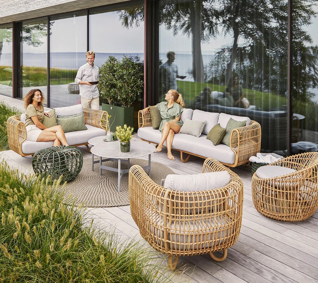 Cane-line Nest Loungesessel rund, Cane-line Weave® – Garten‑Stuhl