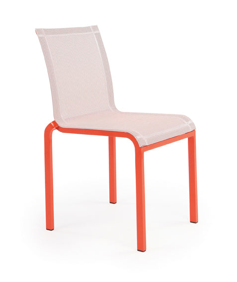 Ego Paris Esstischstuhl Tandem orange mit weißem Sitz