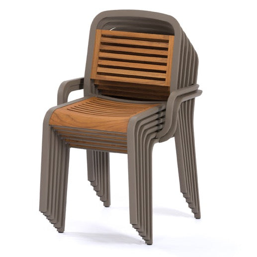 Ego Paris Teak Armlehnenstuhl Marumi
